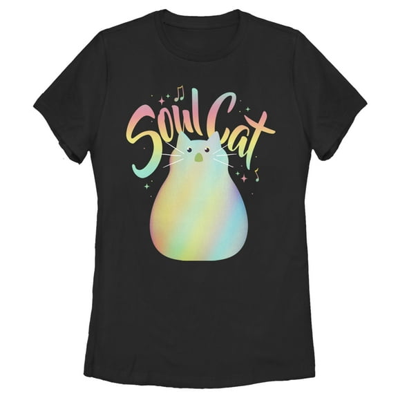 Women's Soul Jazz Cat  Graphic Tee Black Medium