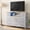 Light Gray, variant on Nextay TV Stand for 55 60 inch TV, Modern Mid Century Entertainment Center with Storage, Media Console Table 2 Cabinet, for Living Room, Office, Black