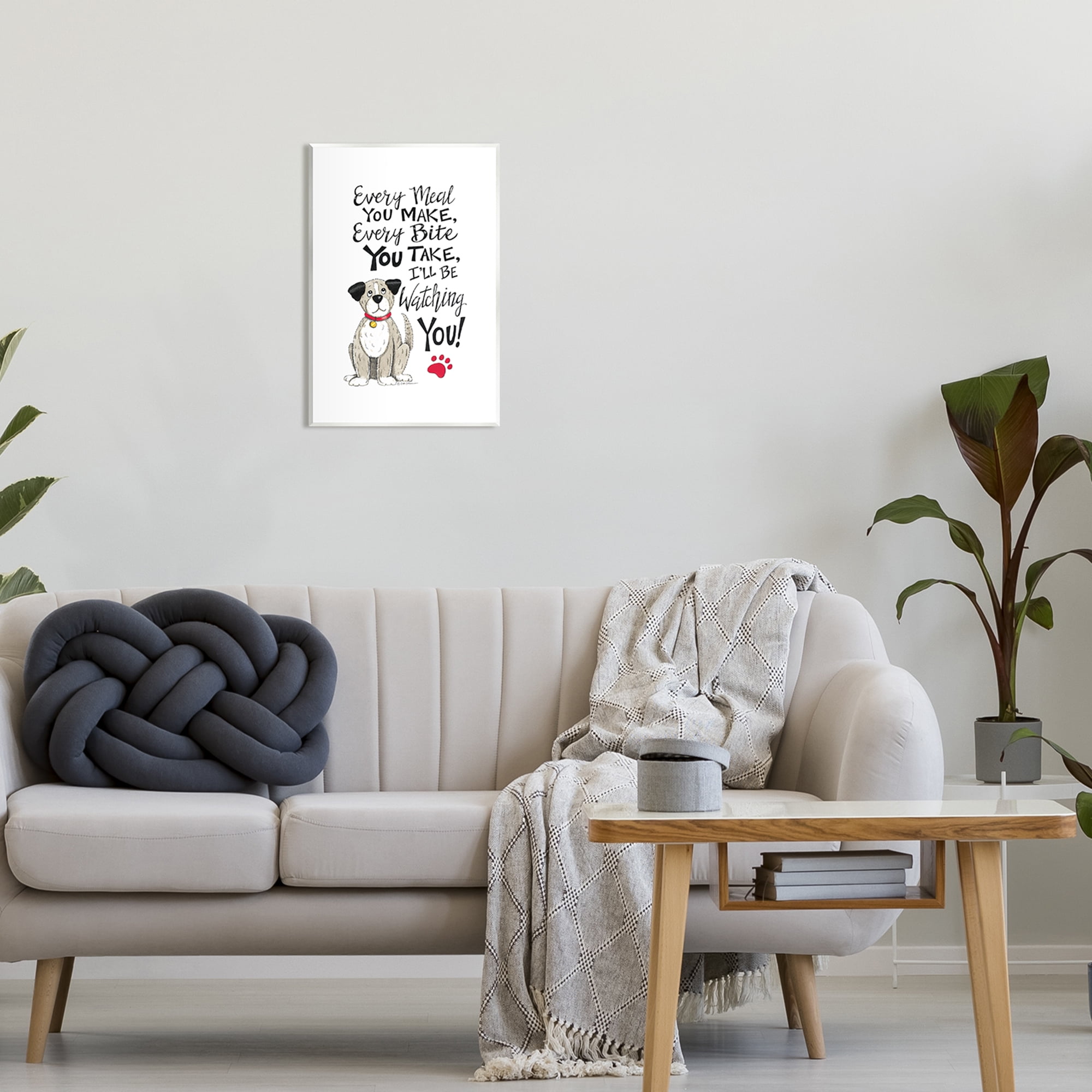Stupell Industries Watching You Funny Dog Animals & Insects Painting Unframed Art Print Wall Art, 13 x 19