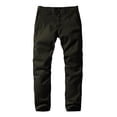 thumbnail image 2 of Pantalones a juego con la parte delantera plana y ajustada para hombre, color verde, talla 34, 2 of 5