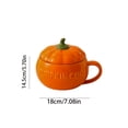 thumbnail image 3 of BAOPAI Bol Citrouille en Céramique avec Couvercle, Compatible Micro-Ondes, Bol de Service de Forme Unique pour Vaisselle de Table, 3 of 6