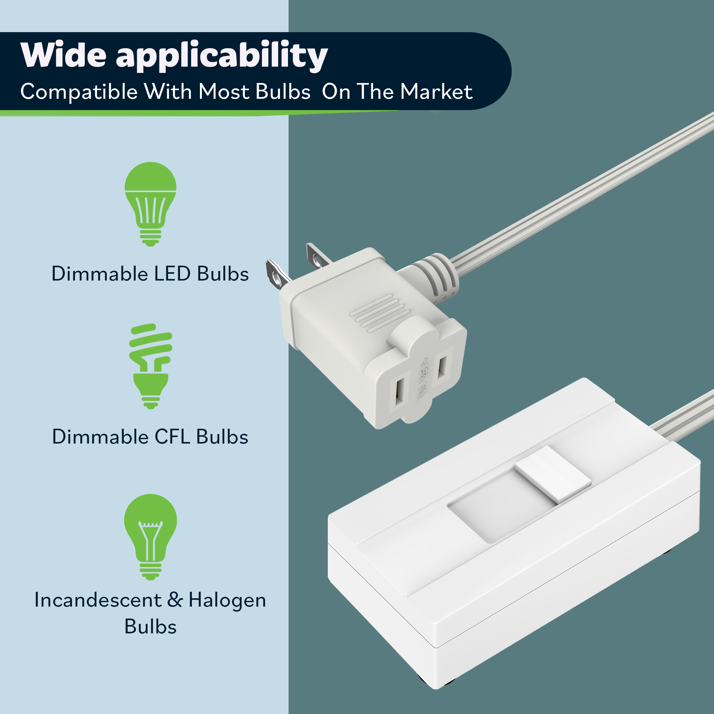 Top Greener Table Lamp Dimmer with 6-Foot Cord photo 5