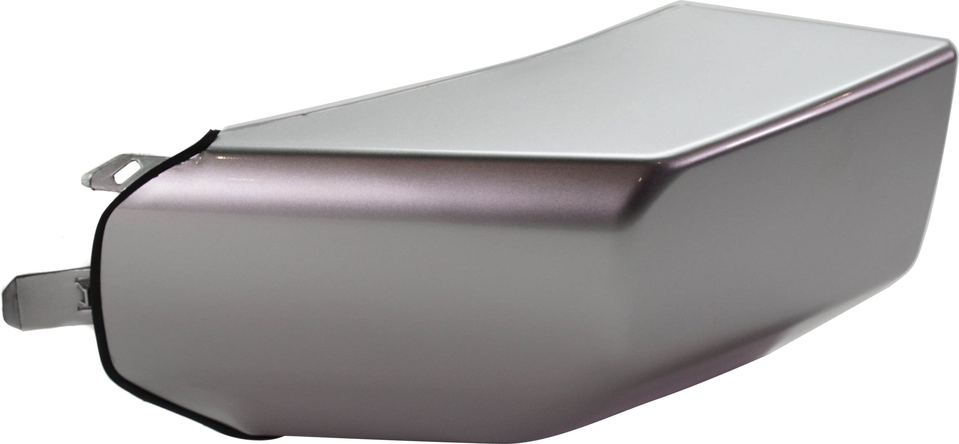 Bumper End Compatible With 2007-2014 Toyota FJ Cruiser Front, Left Driver Plastic Painted Silver
