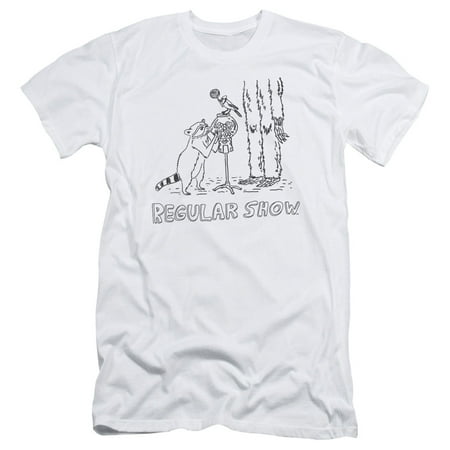 The Regular Show Tattoo Art T-shirt White Adult Unisex 100% Cotton Short Sleeve