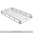 Castle Place 5" Twin Size Metal Box Spring in Warm Grey Linen