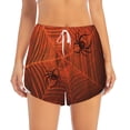 thumbnail image 2 of Goofa Spider Web Printed Women 2 in 1 Running Shorts,Quick Dry Athletic Workout Shorts,High Waisted Athletic Shorts with Liner Pockets-Medium, 2 of 9