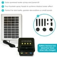 thumbnail image 2 of Sunnydaze 66 GPH Solar Pump with Outdoor Fountain with Battery and Light, 2 of 4