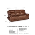 thumbnail image 3 of Signature Design by Ashley Healy Pier Brown Power Reclining Sofa, 3 of 22