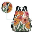 thumbnail image 5 of FORMRS Women's Travel Backpack Purse Anti-Theft Hidden Pockets Casual Shoulder Bag, Hand Drawn Floral, 5 of 7