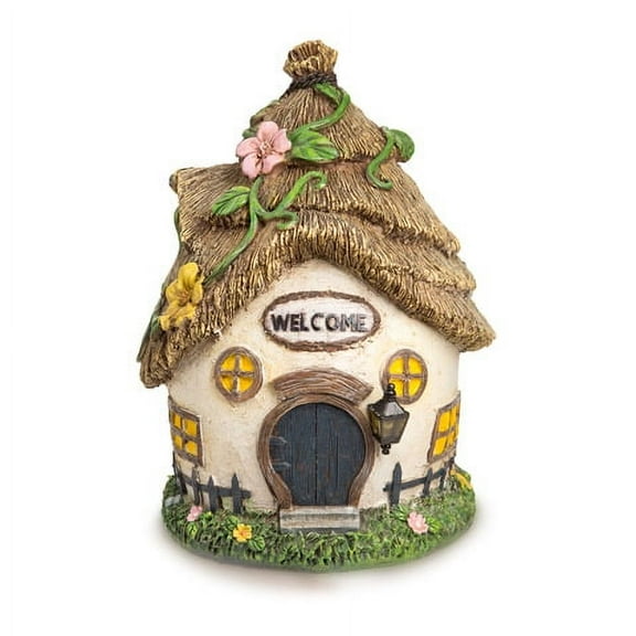 Mini House Thatch Flw 7.5X7X11