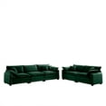 thumbnail image 6 of Miekor Furniture Family Sofa Set Deep Seat Sofa, Warm Sofa For Home Cinema And Living Room, One 2-Seater Sofa And One 3-Seater Sofa, Green Corduroy 00733, 6 of 12