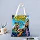 thumbnail image 2 of The Croods Bolso de tela con estampado de lienzo para mujer, bolsa de compras reutilizable y estética, con cremallera interior, regalo para mujer,40*45cm., 2 of 6