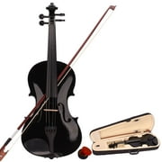 Zimtown 4/4 Full Size Acoustic Violin Fiddle Black with Case Bow Rosin