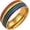 gold, variant on Homosexuality Stainless Steel Retro Rainbow Ring for Womens and Mens