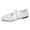 White, variant on Womens Flat Shoes Square Toe Sweet Lace Mesh Slip on Shoes Fashion Casual Daily Flat Footwear for Spring Summer Floral Beige Size 6.5