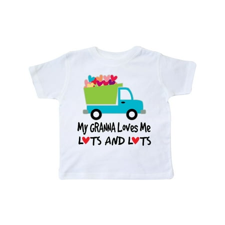 

Inktastic Granna Loves Me Lots Grandchild Gift Toddler Boy or Toddler Girl T-Shirt