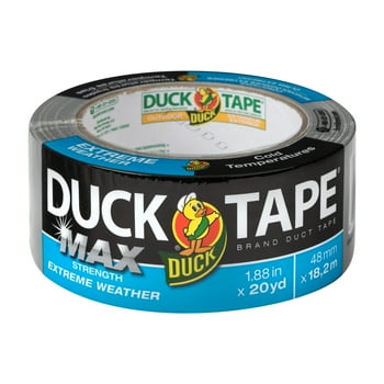 Duck Max Strength Extreme Weather Duct Tape, Silver, 1.88 in. x 20 yd.