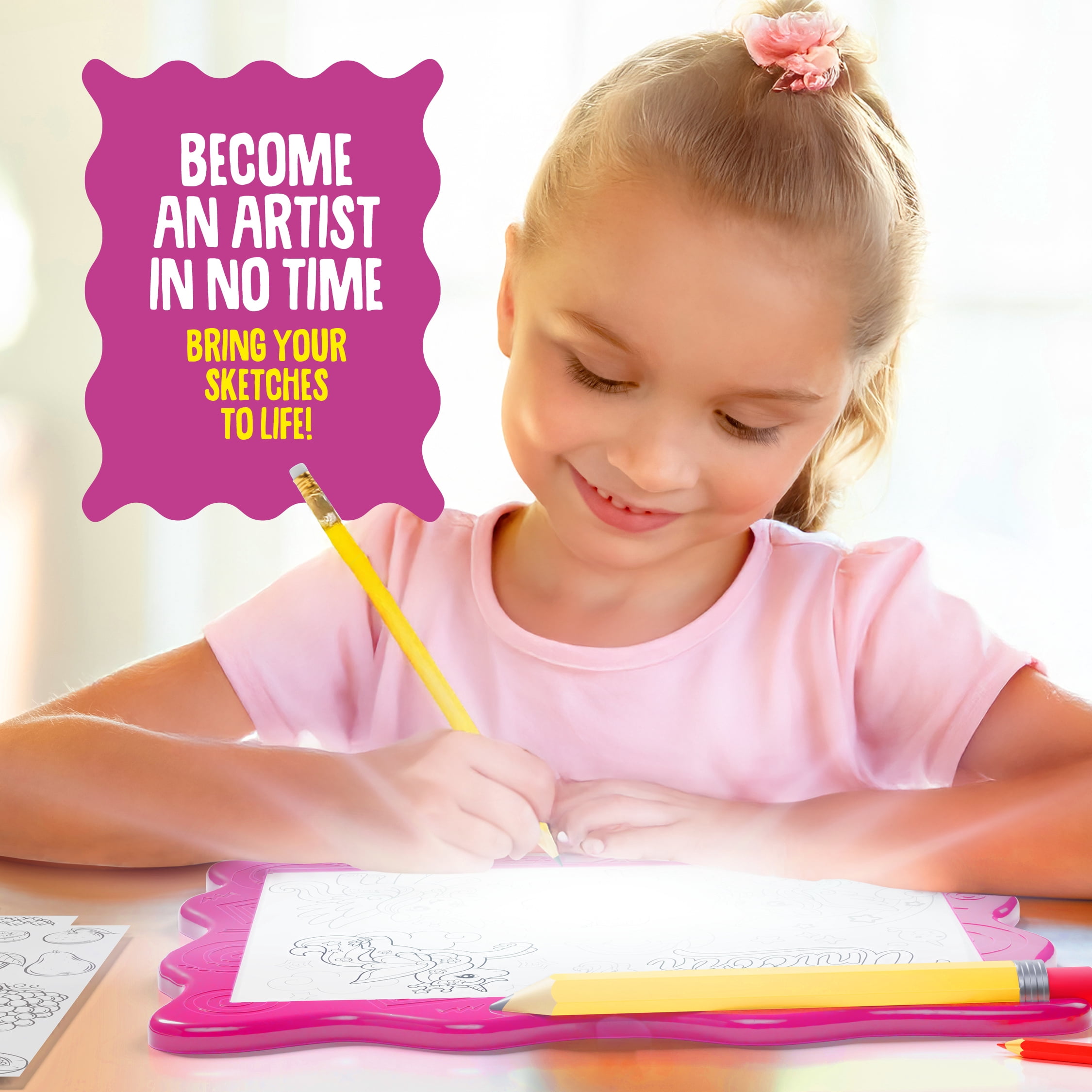 Light Up Tracing Pad for Kids - Craft Kit for Girls & Boys - Birthday Toy Gifts  Ideas - Arts & Crafts Writing Drawing Tracer Board