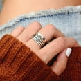 thumbnail image 3 of QQTDFG Retro Women 925 Silver Rings Round Cut Turquoise Wedding Jewelry Gifts Size 6-13-#4-9, 3 of 3