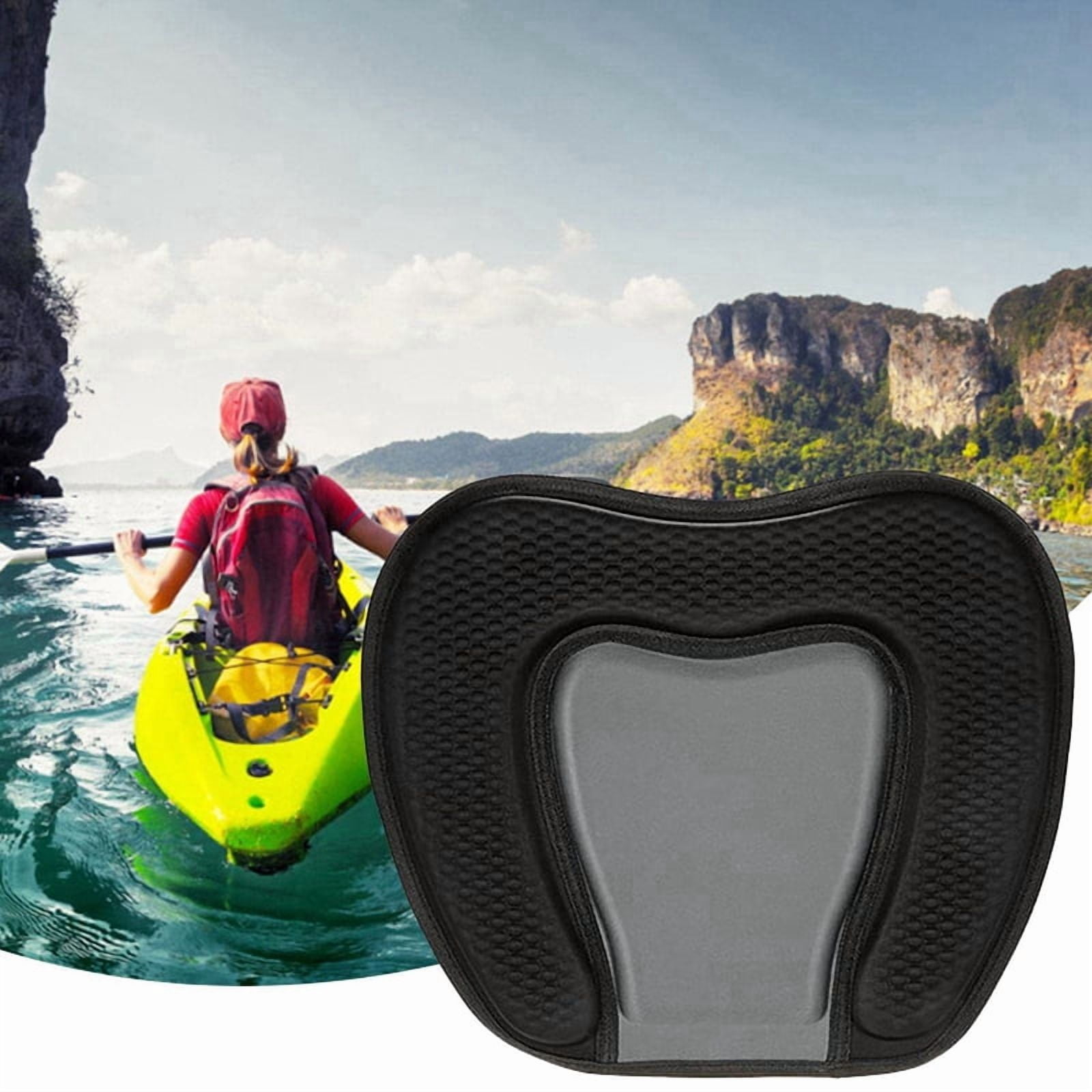 10 Pcs 38X32cm Kayak Soft Seat Cushion Pad Canoe Fishing Boat Comfortable EVA Cushion Seat Padded for Boat,10 x Kayak Seat,Black&grey