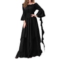 thumbnail image 2 of Renaissance Costume Women, Renaissance Dress, Medieval Dress for Women, Fairy Dress, Victorian Dress Renaissance Costume Women Gothic Witch Dress Medieval Wedding Dress, Black L, 2 of 8