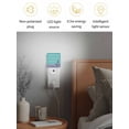 thumbnail image 4 of Night Lights Auto Sensor Teal Stripes Plug-in LED Nightlights Lamp Dusk to Dawn for Living Room, Bedroom, Bathroom, Hallway, Stairways Home Wall Decor, Navy Blue Nautical Anchor Night Light, 4 of 9