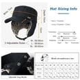 thumbnail image 4 of Comhats Mens Winter Baseball Army Cap Trapper Warm Lined Military Hunting Hat Women Faux Fur Ear Flaps Muffs Ski Cold Weather ArmyGreen Medium, 4 of 4