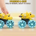 thumbnail image 4 of Juego de 3 juguetes para coche con forma de dinosaurio, Intoypad, para niños, con ruedas iluminadas, 4 of 7