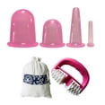 thumbnail image 2 of 4Pcs Vacuum Cups + Massage Roller Silicone Cupping Set,Facial and Body Massage Vacuum Cupping Therapy Set for Cellulite Treatment and Muscle Relaxation, 2 of 9