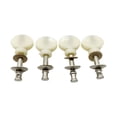 thumbnail image 2 of Milaget 4 Pcs Accessoires de Piques de Réglage Ukulélé Pièces DIY Faciles à Installer Têtes de Machine Argent et Blanc, 2 of 9