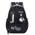 thumbnail image 4 of Weebloom School Backpack For Kids Boys Girls Waterproof Cartoon Puppy Print Color Block Design Bookbag Elementary Middle School Black, 4 of 4