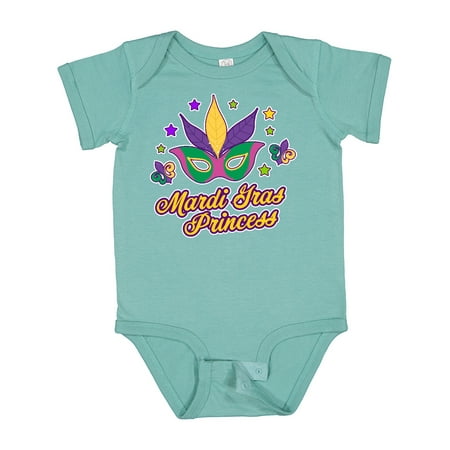 

Inktastic Mardi Gras Princess with Mask and Stars Gift Baby Girl Bodysuit