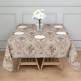thumbnail image 3 of Pioneer Flower Floral Print Pattern Square Tablecloth,Waterproof Square Table Cover,Wipeable Spillproof Washable Table Cover for Home Kitchen Party Decor 42"X42"(107x107cm), 3 of 6