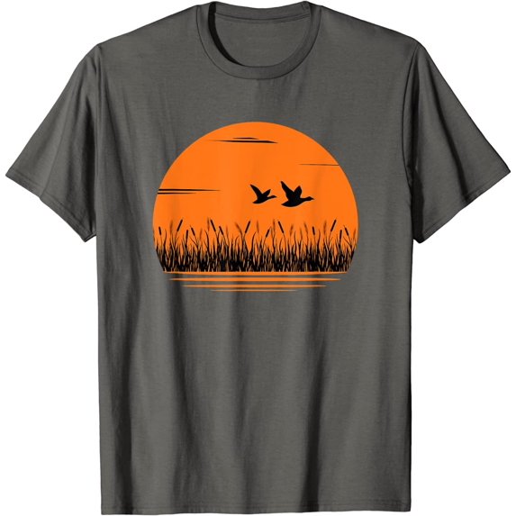 Ducks Flying at Sunset Over Sea Beautiful Animal Bird Nature T-Shirt