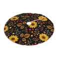 thumbnail image 2 of Kll Sunflowers Leaves Christmas Tree Skirt ,Party Decorations Farmhouse For Christmas Decorations Holiday Party, 2 of 8
