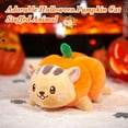 thumbnail image 3 of Houwsbaby 12" Halloween Pumpkin Cat Plush Toy,Orange Pumpkin Cat Halloween Stuffed Animal Creative Decor for Kids' Rooms Gift for Toddlers/Children, 3 of 7