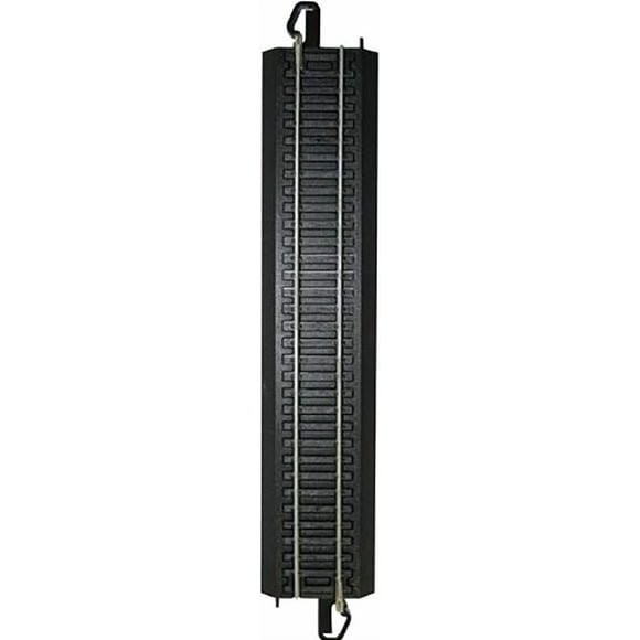 Bachmann Trains - Snap-Fit E-Z TRACK 9â STRAIGHT TRACK - BULK (50 pcs) - STEEL ALLOY Rail With Black Roadbed - HO Scale