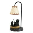 thumbnail image 3 of Rustic Forest Papa And Cub Black Bears Fishing From Canoe Boat Table Lamp Statue, 3 of 5