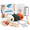 Dark Green & Orange, variant on Macramé Kit for Beginners with Dark Green & Orange Cord, Complete Craft Set for DIY Home Decor
