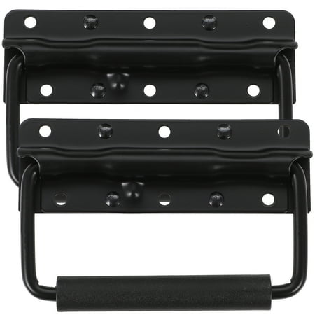 

2pcs Spring Loaded Drop Handles Metal Chest Handles Surface Mounted Case Handles