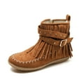 thumbnail image 5 of Fringe Studded Suede Flat Boots, 5 of 5