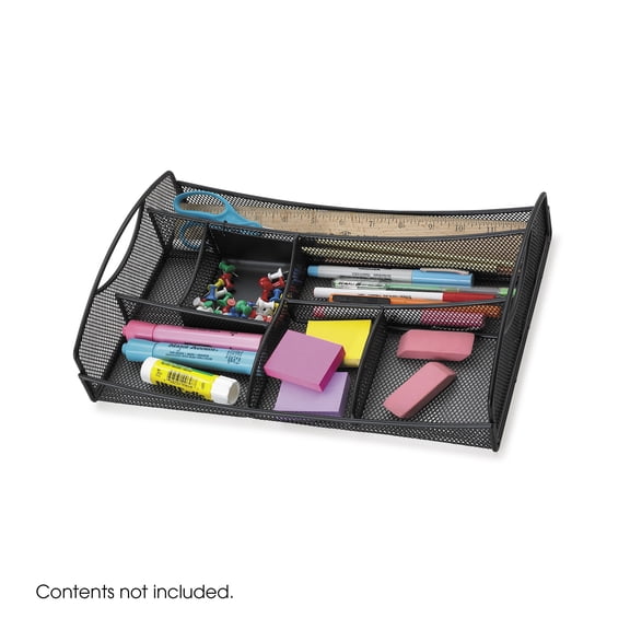 Onyxâ„¢ Mesh Drawer Organizer, Black