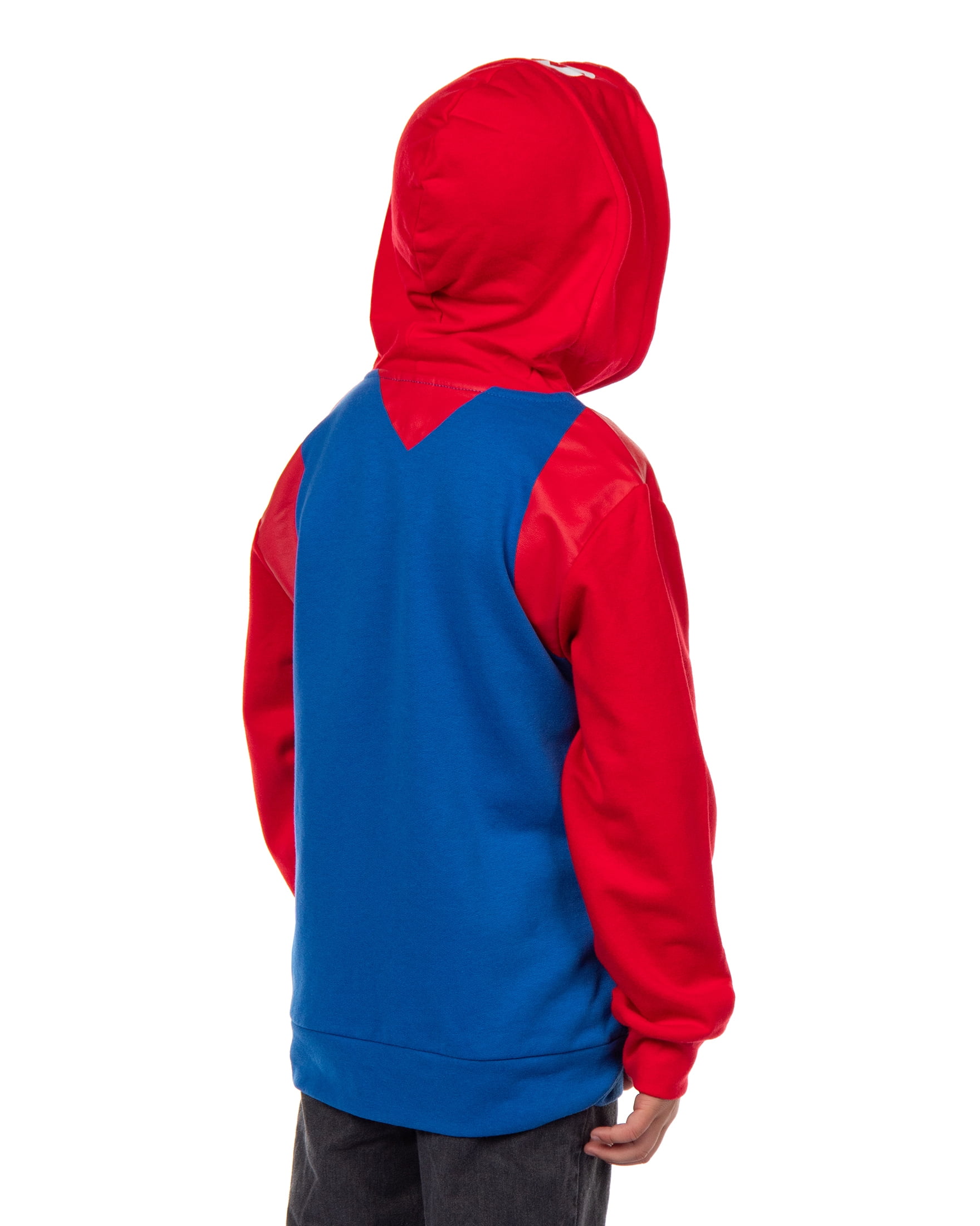 Super Mario Hoodie Boys Nintendo Long Sleeve Zip Up Jacket Lightweight Pullover Hooded Sweatshirt