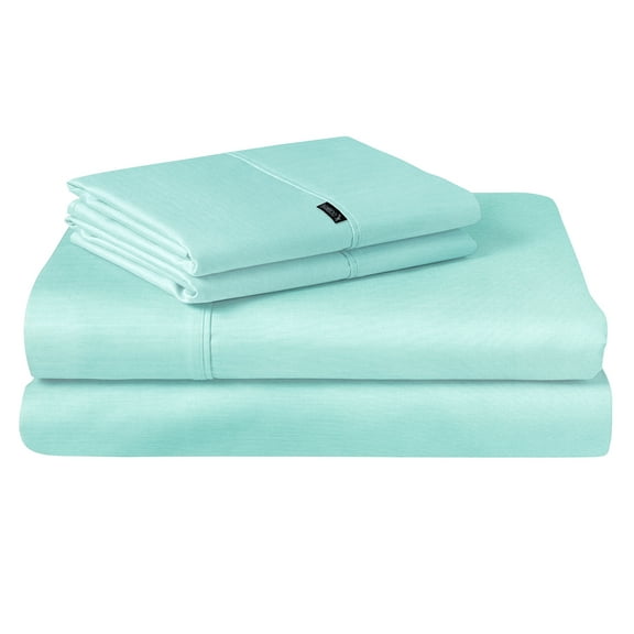 4 Piece Bamboo Microfiber Aqua Full Sheet Set, Deep Pocket Bed Sheets