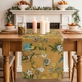 thumbnail image 2 of Table Runner 36 Inches Long for Kitchen Dining, Yellow Botanical Dresser Scarf Farmhouse, Dining Table Decorations for Wedding/Parties, Spring Floral Summer Lemon Birds 13 x 36 In, 2 of 8