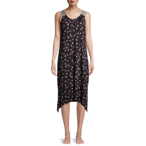 Layla Layla Women S And Women S Plus Midi Chemise Sleepwear Dress Walmart Com Walmart Com