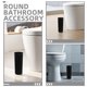thumbnail image 3 of IDEANATEGRATE 2Ud Porta Para Inodoro Negro Con Base Antideslizante Y Estilo Moderno Para Baños, 3 of 8