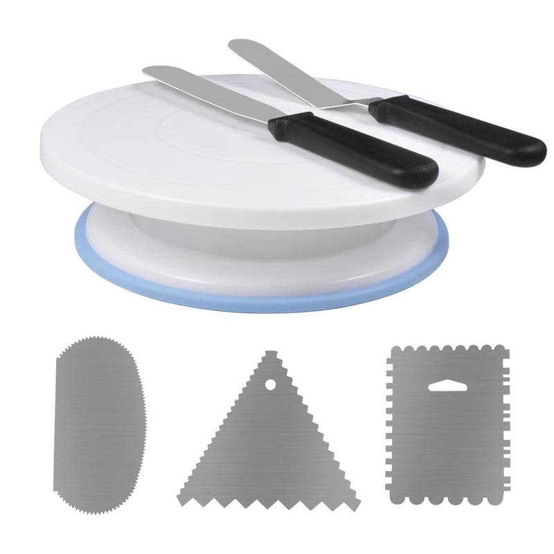 Sculpting Cake Decorating & Item Display Turntable 8 Plastic Aprons Spray Painting Turntable Multipurpose 11 Inch Turntable 8 Wraps & PVC Gloves Included Eafer Home 