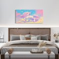 thumbnail image 2 of Erosebridal Cute Unicorn Print Canvas Wall Art Living Room, Sparkle Stars Wall Hanging Decor Bedroom 48x24, Rainbow Clouds Wall Decor for Bathroom 48x24, Luxury Bedroom Decor, 2 of 6