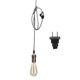 thumbnail image 1 of Lámpara colgante de alambre trenzado con base de lámpara E27 de un solo cabezal para uso comercial en el hogar 85-250V, 1 of 8